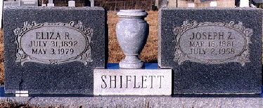 Joseph and Eliza's tombstone
