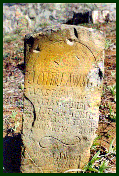 John Lawson tombstone